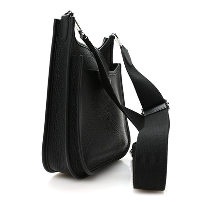 Hermes Taurillon Clemence Evelyne 23 Poche III Black 3 of 11