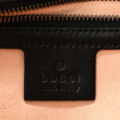 Gucci Calfskin Matelasse Small GG Marmont Shoulder Bag Black 6 of 10