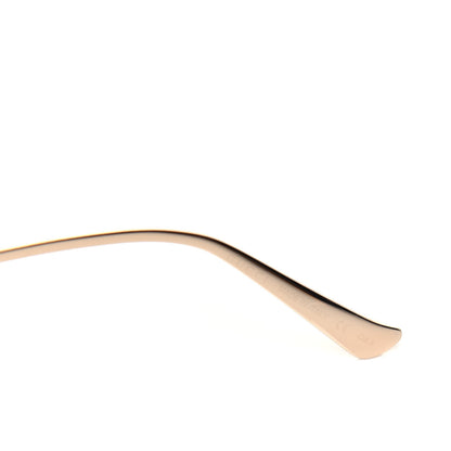 Gucci Metal Oversized Round Frame GG0225S Sunglasses Gold 6 of 7