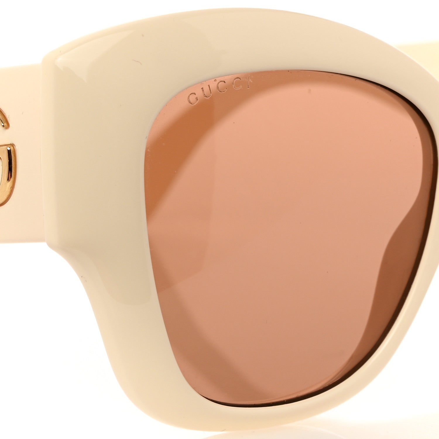 Gucci Acetate GG Butterfly Sunglasses GG0808S Ivory 7 of 8