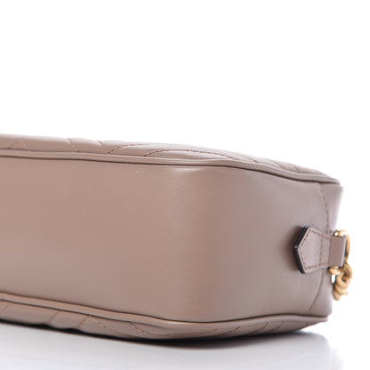 Gucci Calfskin Matelasse Small GG Marmont Chain Shoulder Bag Porcelain Rose 7 of 9