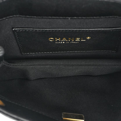 Chanel Lambskin Quilted Small Messenger Bag Black 5 of 10