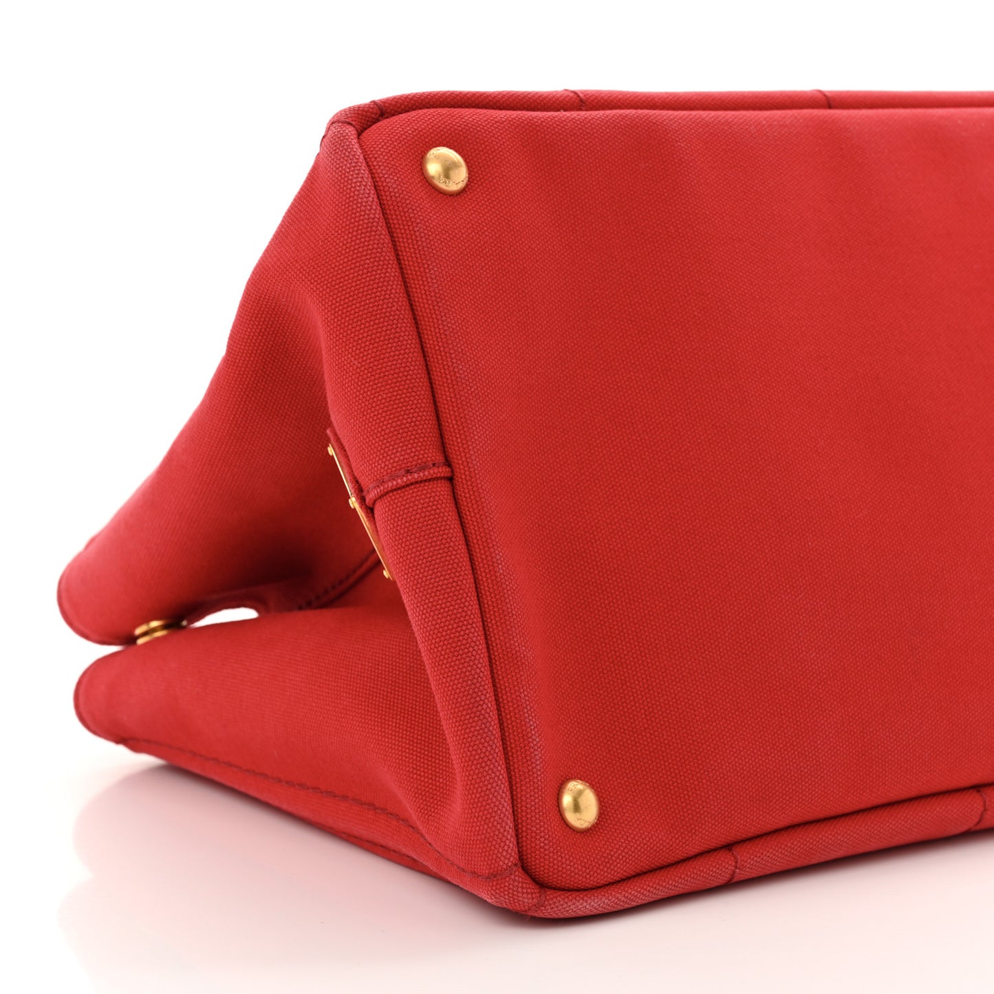 Canapa Small Logo Tote Rosso