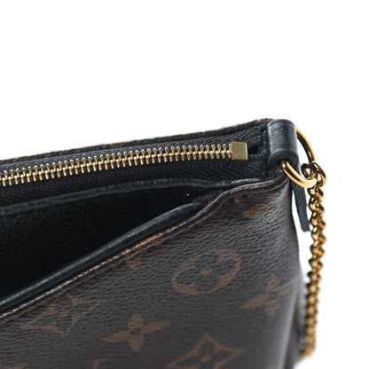 Louis Vuitton Monogram Pallas Clutch Black 9 of 11