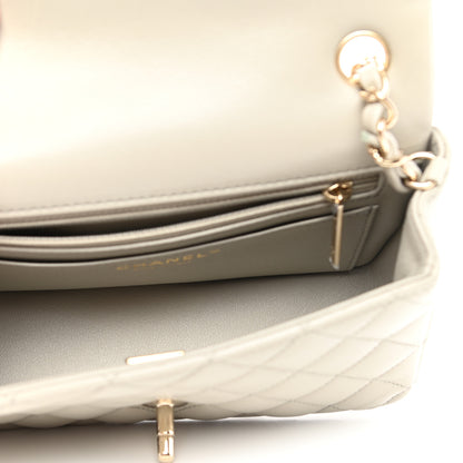 Chanel Lambskin Quilted Mini Rectangular Flap Grey 5 of 9