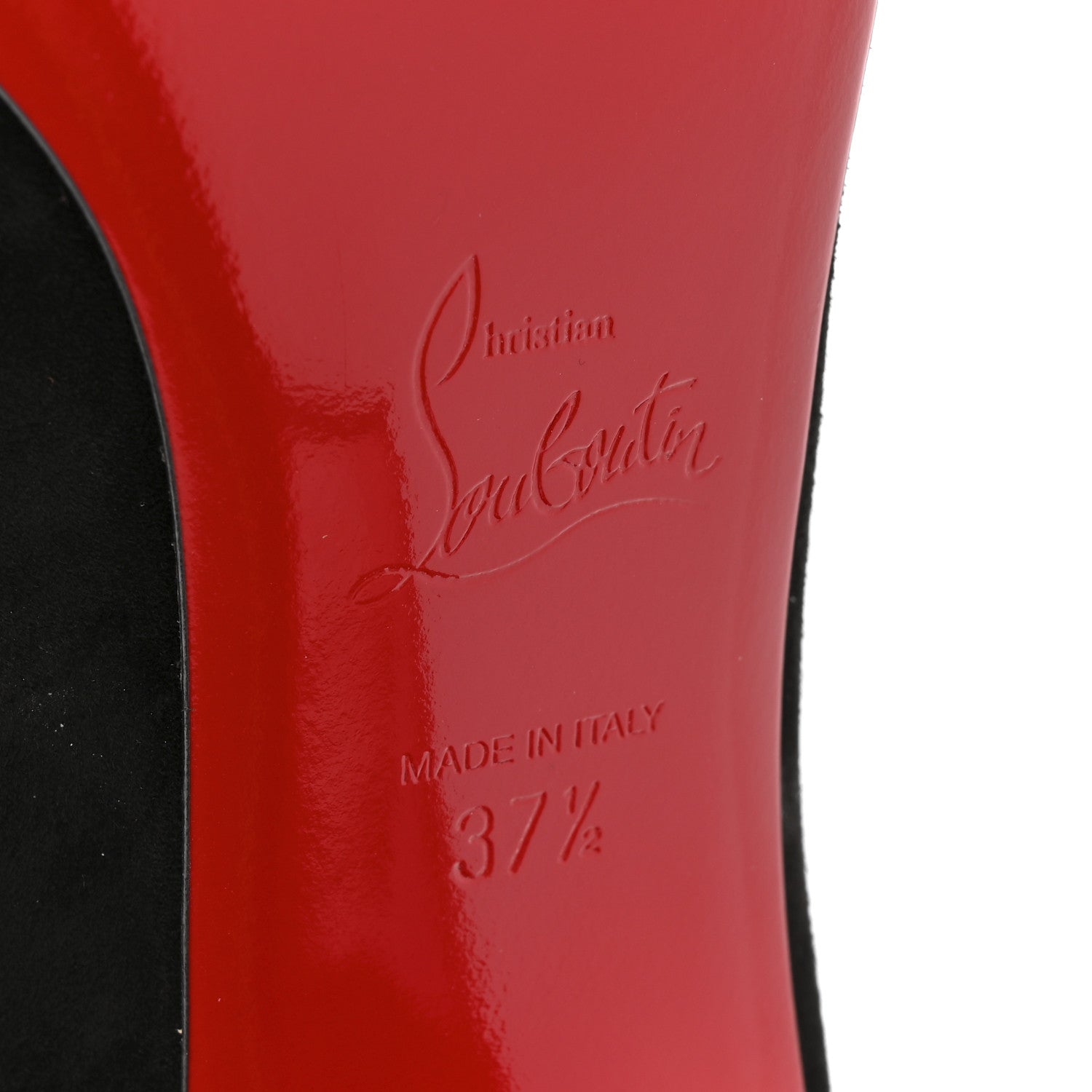 Christian Louboutin Veau Velours Viva 85 Pumps 37.5 Black 7 of 9