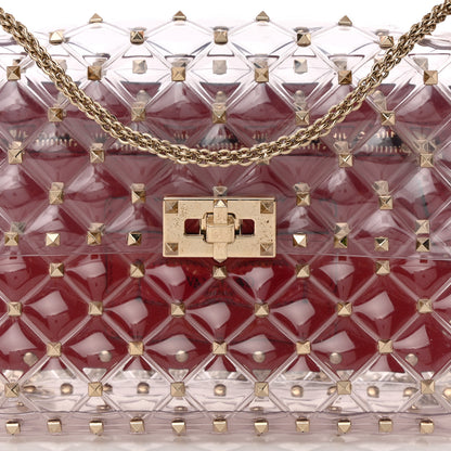 Valentino Garavani PVC Medium Rockstud Spike Shoulder Bag 7 of 12