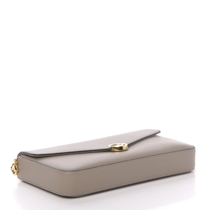 Fendi Vitello Cruise F is Fendi Envelope Wallet on Chain with Pouches Tortora 4 of 10