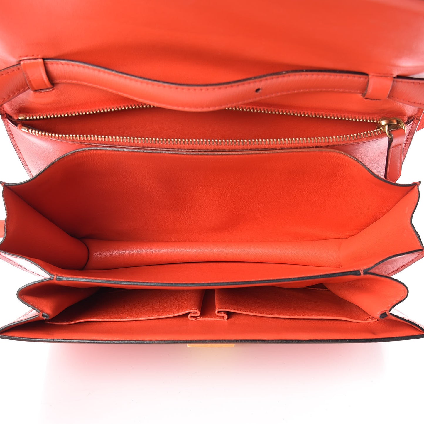 Box Calfskin Medium Classic Box Flap Bag Poppy
