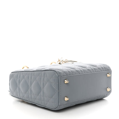 Christian Dior Lambskin Cannage Small My ABCDior Lady Dior Cloud Blue 4 of 11