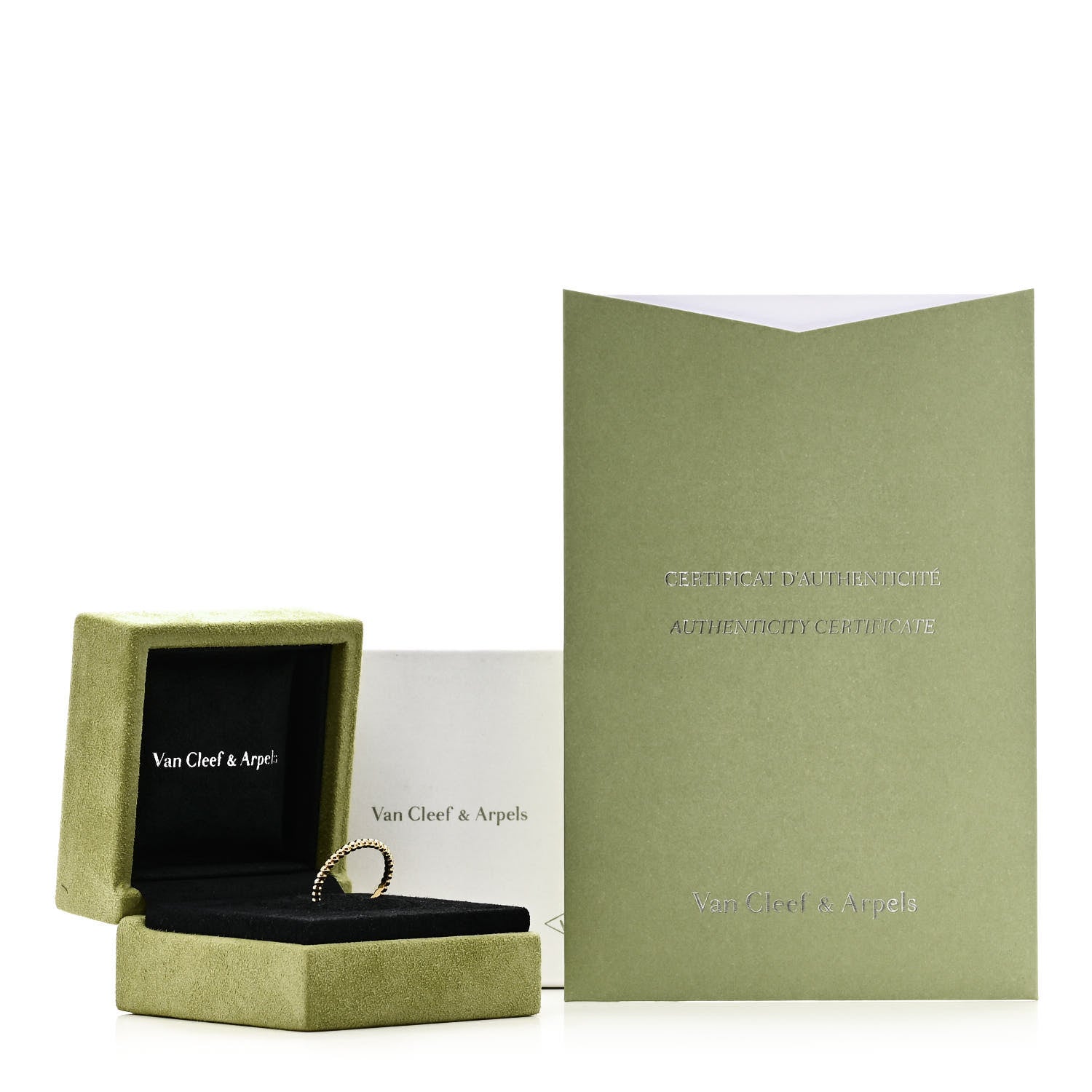Van Cleef & Arpels 18K Yellow Gold Small Perlee Ring 55 7.25 5 of 5