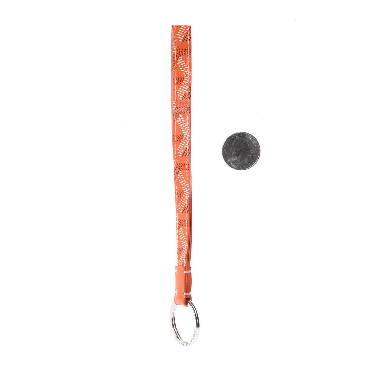 Goyardine Sesame Key Holder Orange