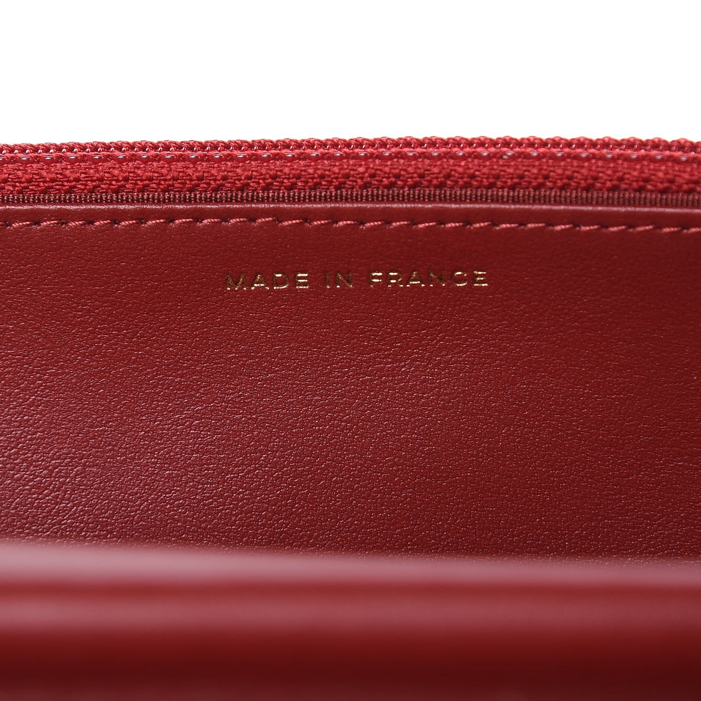 Caviar Quilted Boy Wallet On Chain WOC Red