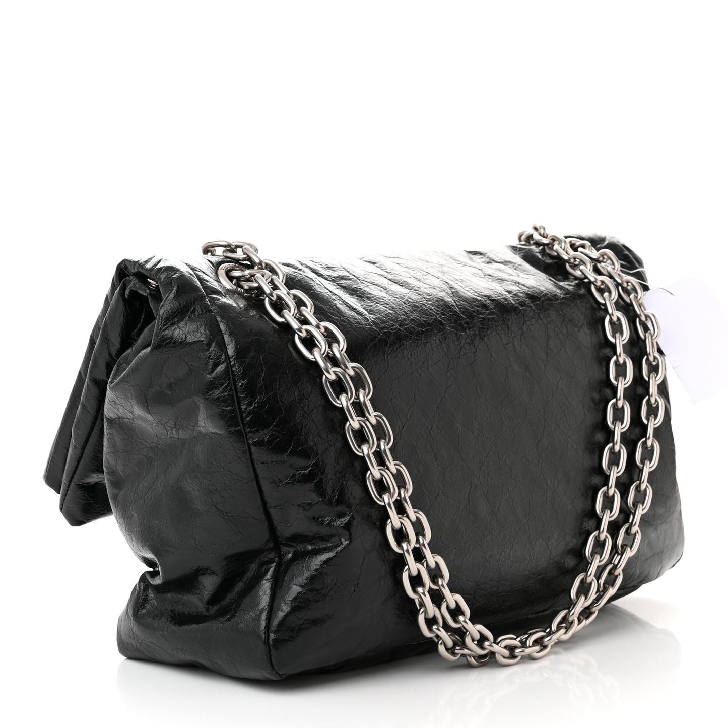 Arena Calfskin Medium Monaco Chain Shoulder Bag Black