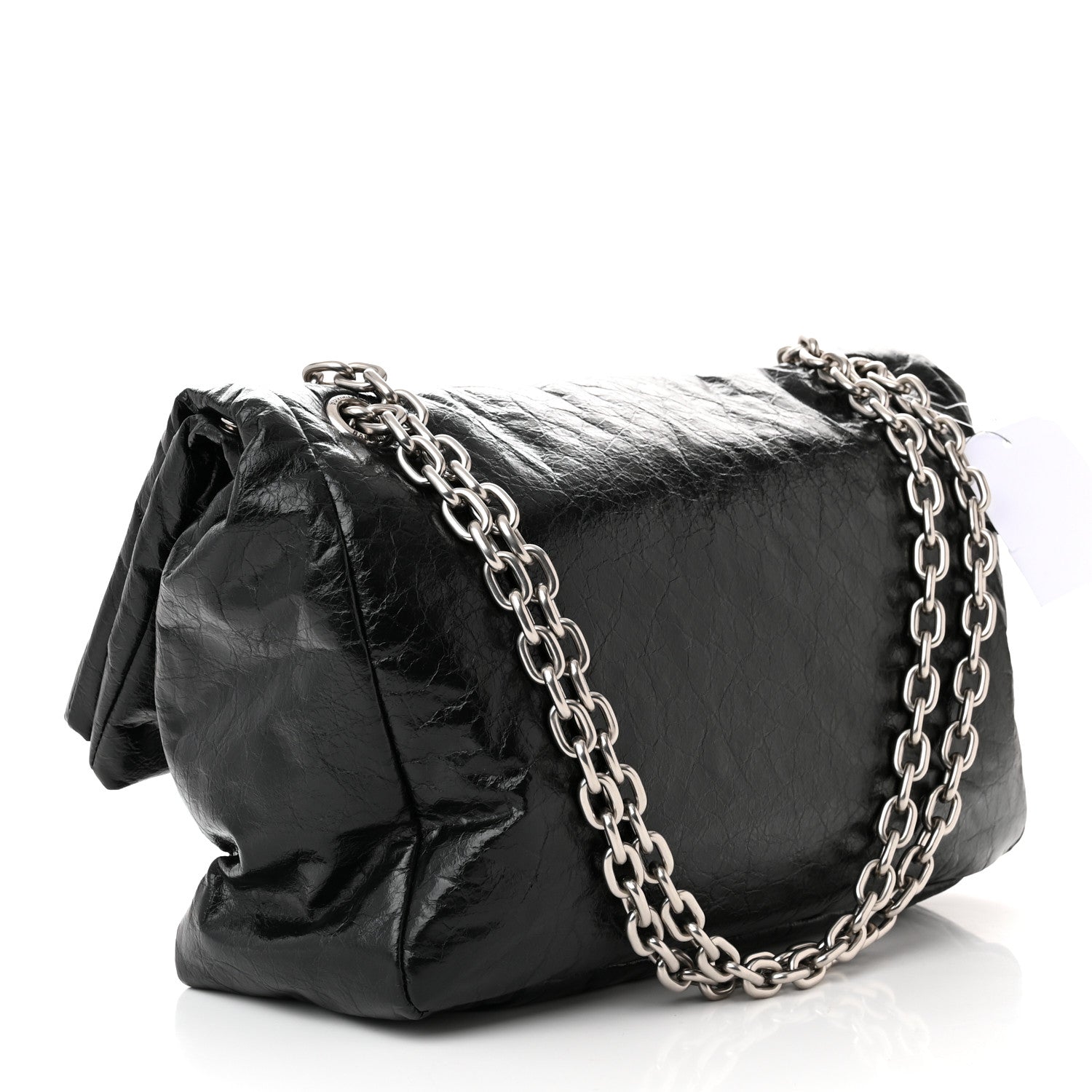 Balenciaga Arena Calfskin Medium Monaco Chain Shoulder Bag Black 3 of 10