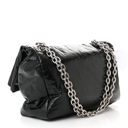 Balenciaga Arena Calfskin Medium Monaco Chain Shoulder Bag Black 3 of 10
