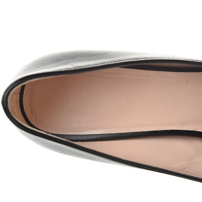 Gucci Malaga Kid GG Marmont Fringe 50mm Loafer Pumps 38 Black 7 of 12