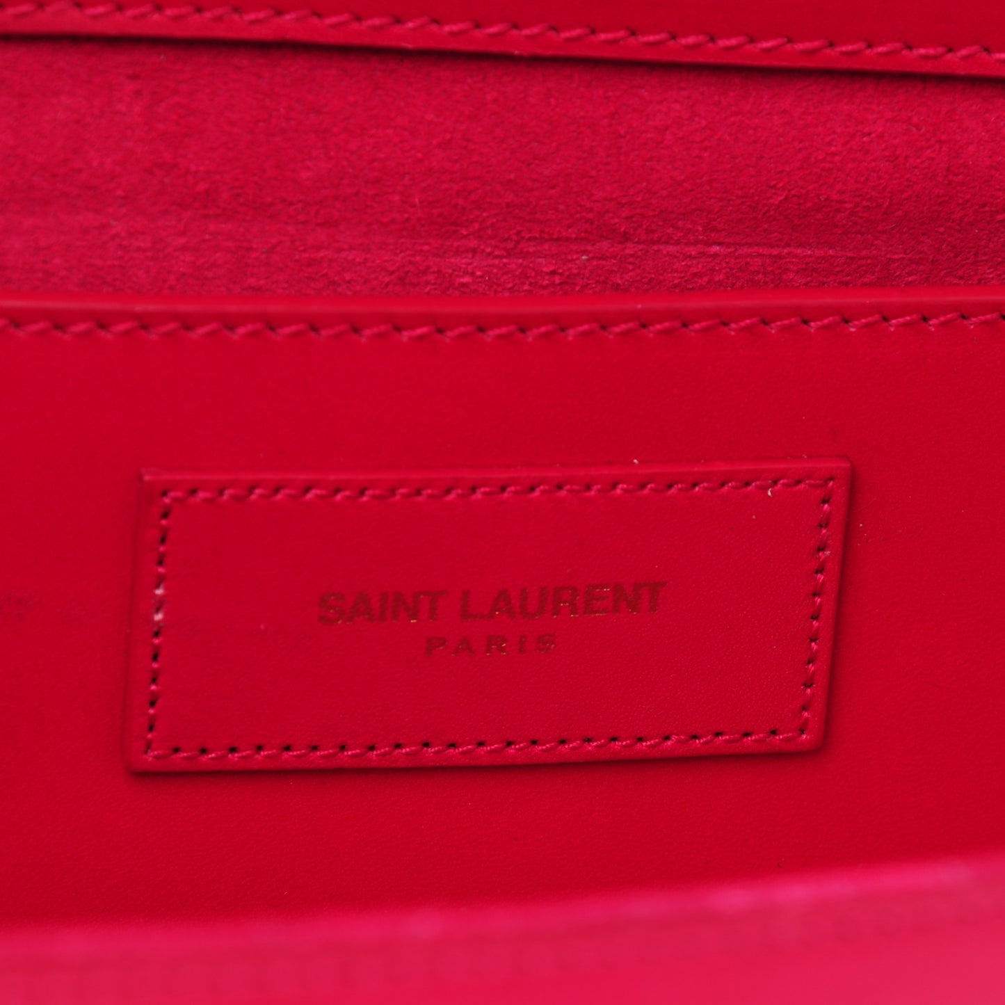 Calfskin Cassandre Tassel Clutch Fuchsia