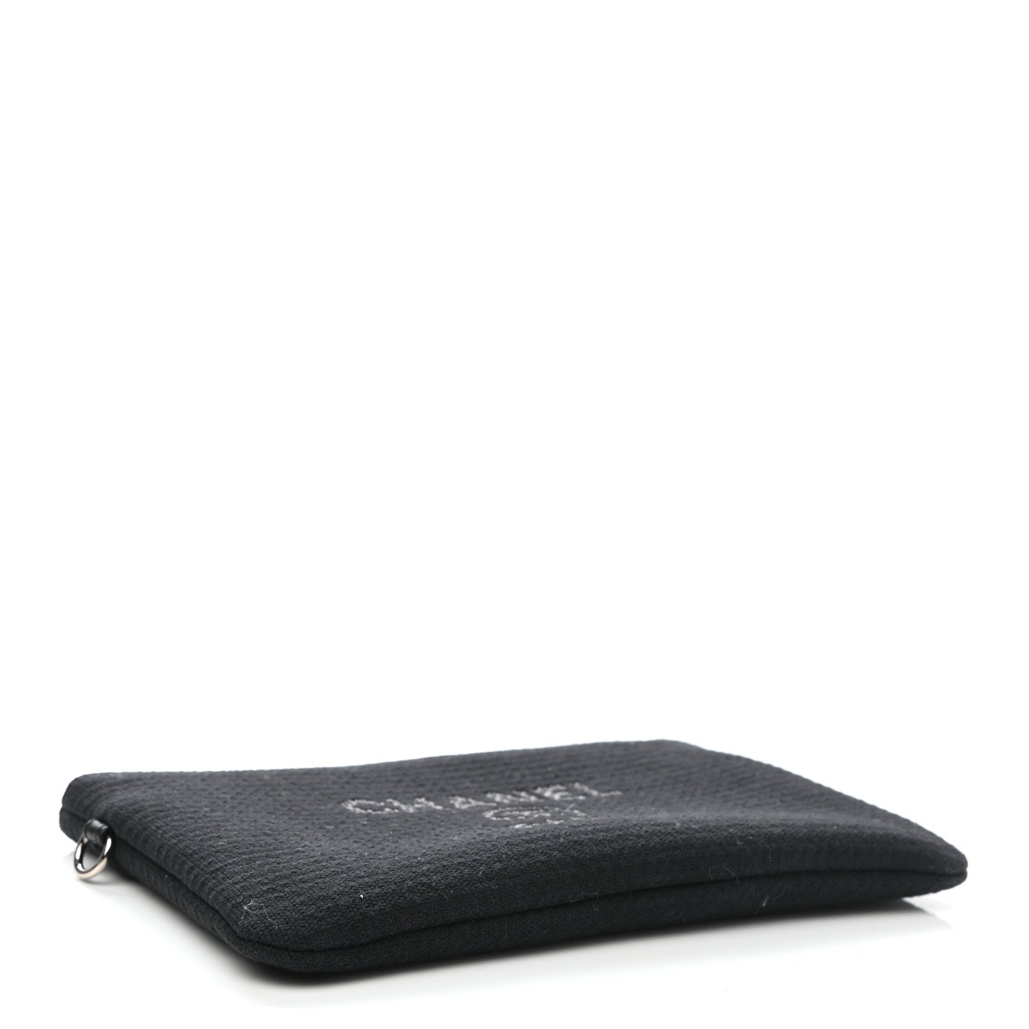 Chanel Canvas Small Deauville Pouch Black 4 of 6
