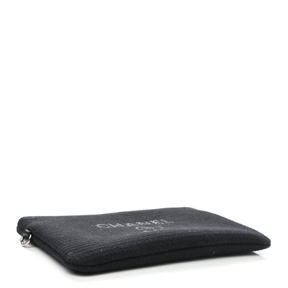 Chanel Canvas Small Deauville Pouch Black 4 of 6