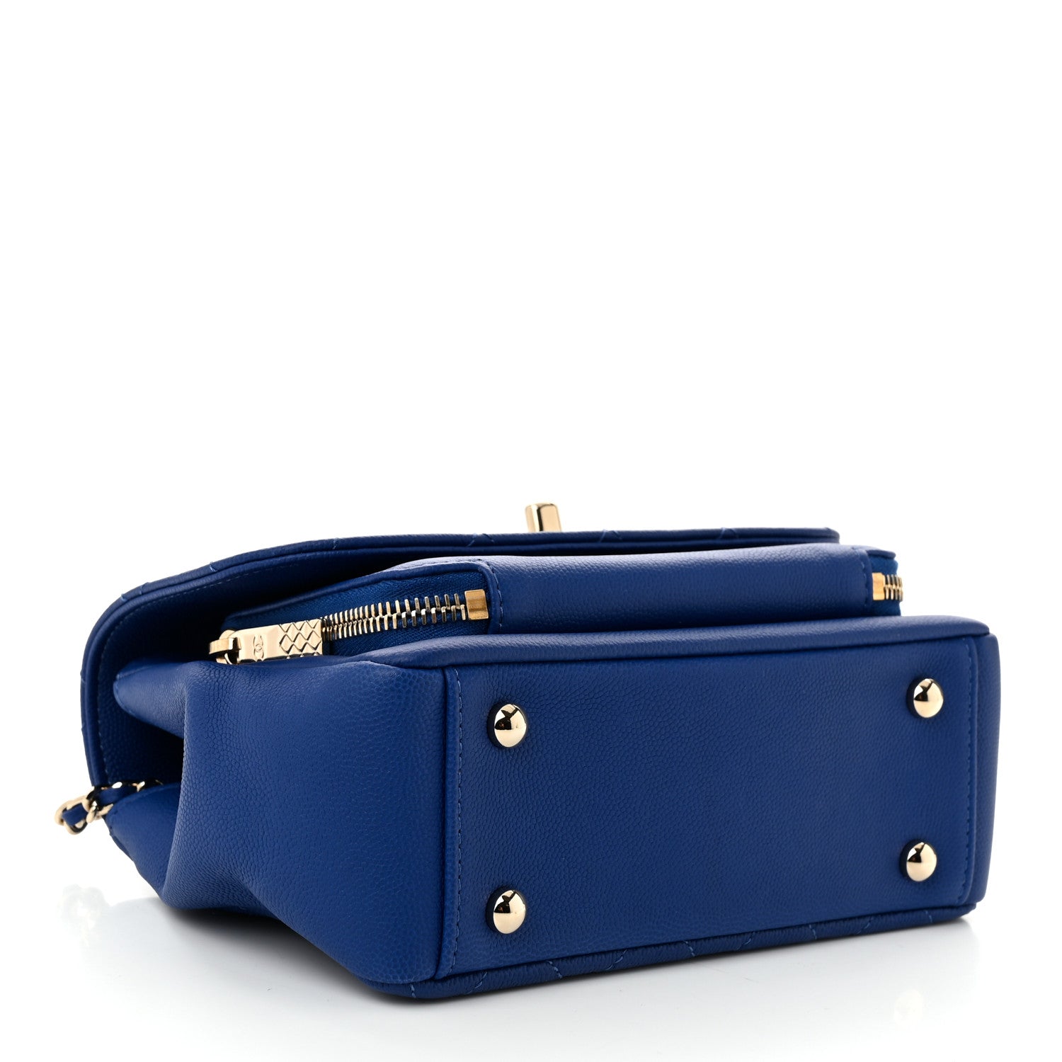 Chanel Caviar Quilted Small Business Affinity Flap Dark Blue 3 of 10