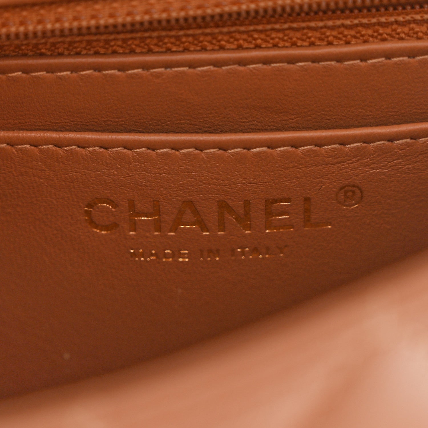 Chanel Lambskin Quilted Mini Rectangular Flap Brown 6 of 10