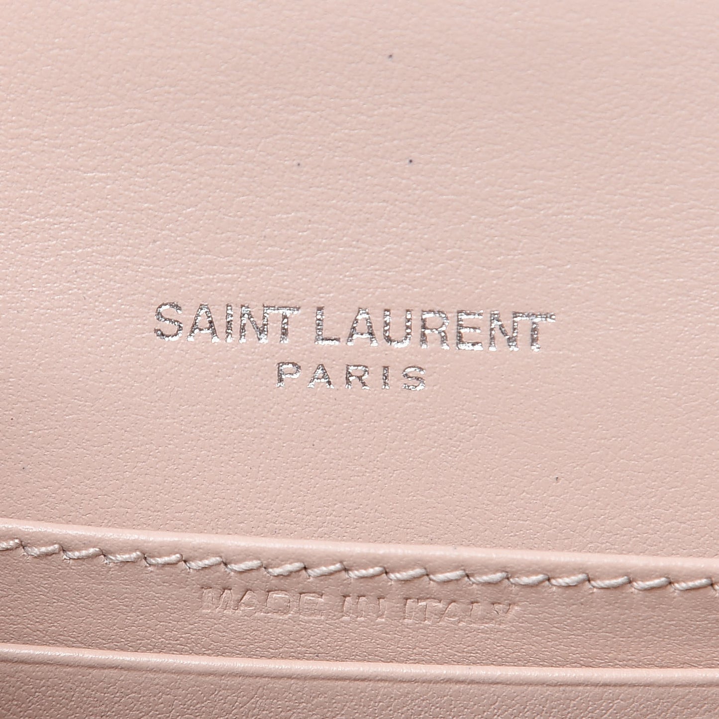 Calfskin Crocodile Embossed Monogram Sunset Chain Wallet Rose Antic