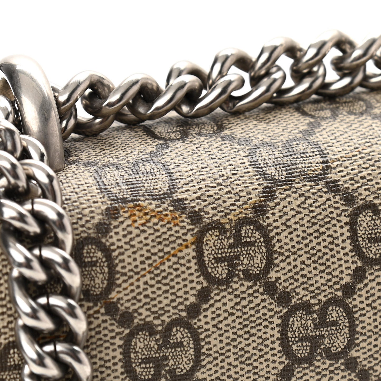 GG Supreme Monogram Small Dionysus Shoulder Bag Red