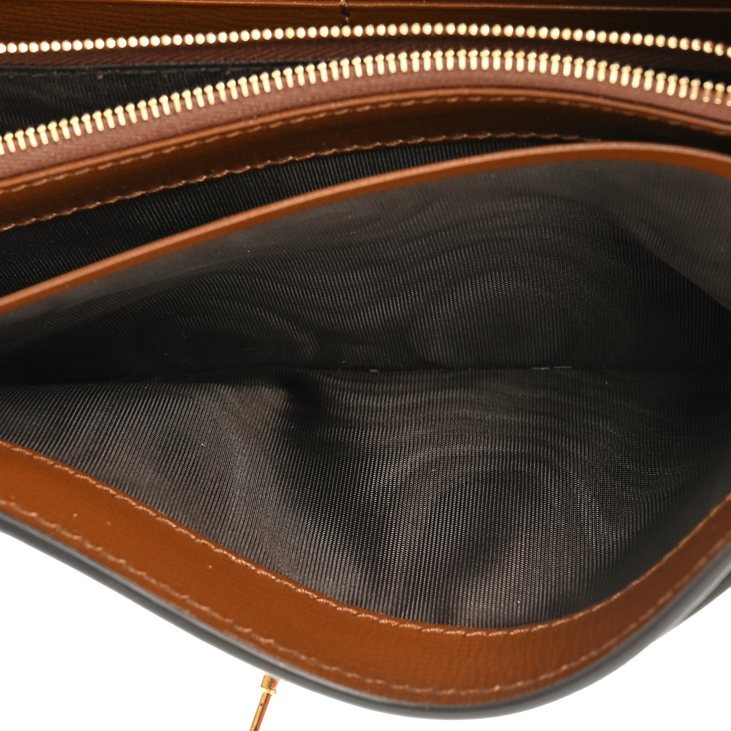 Gucci GG Supreme Monogram Azalea Calfskin Web Jackie 1961 Chain Wallet Beige Ebony Brown Sugar 6 of 13