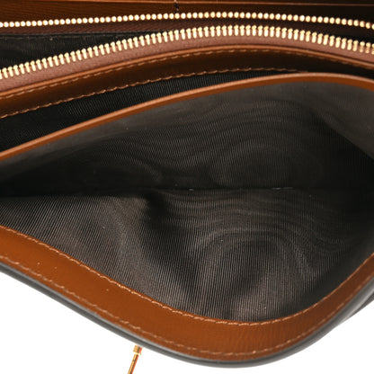 Gucci GG Supreme Monogram Azalea Calfskin Web Jackie 1961 Chain Wallet Beige Ebony Brown Sugar 6 of 13