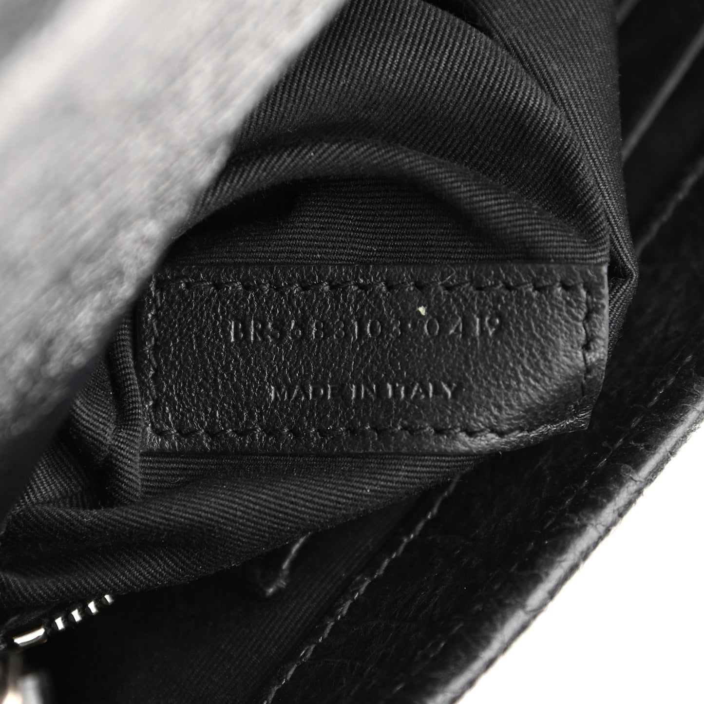 Crinkled Calfskin Matelasse Monogram Niki Chain Wallet Black