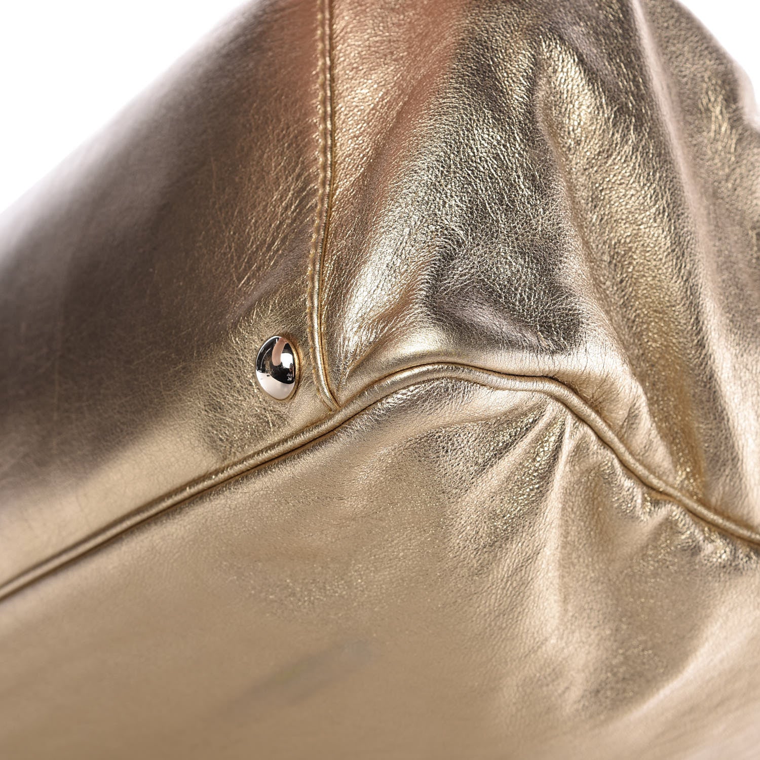 Saint Laurent Metallic Calfskin Y-Mail Tote Gold 13 of 15
