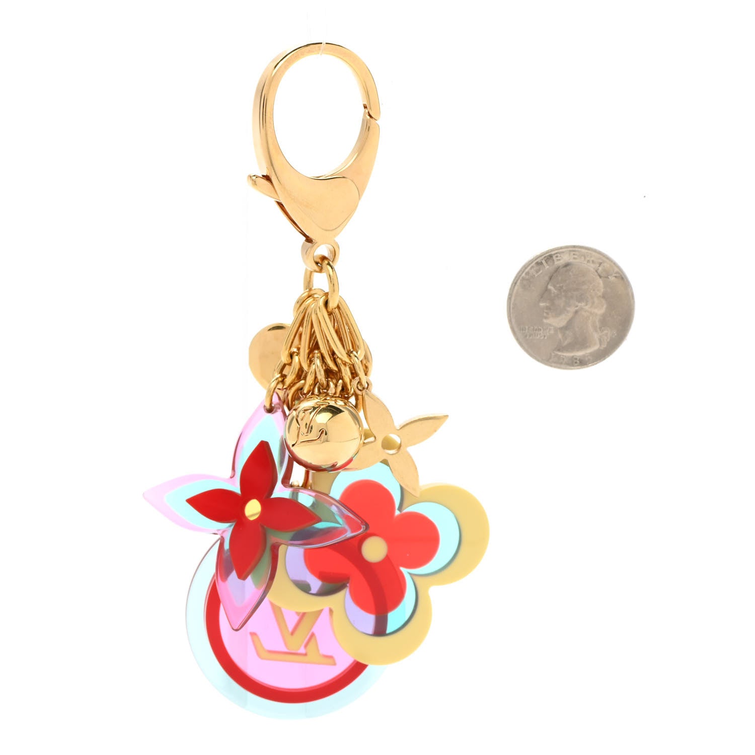 Louis Vuitton Resin Candy Fleurs Bag Charm Multicolor 2 of 4