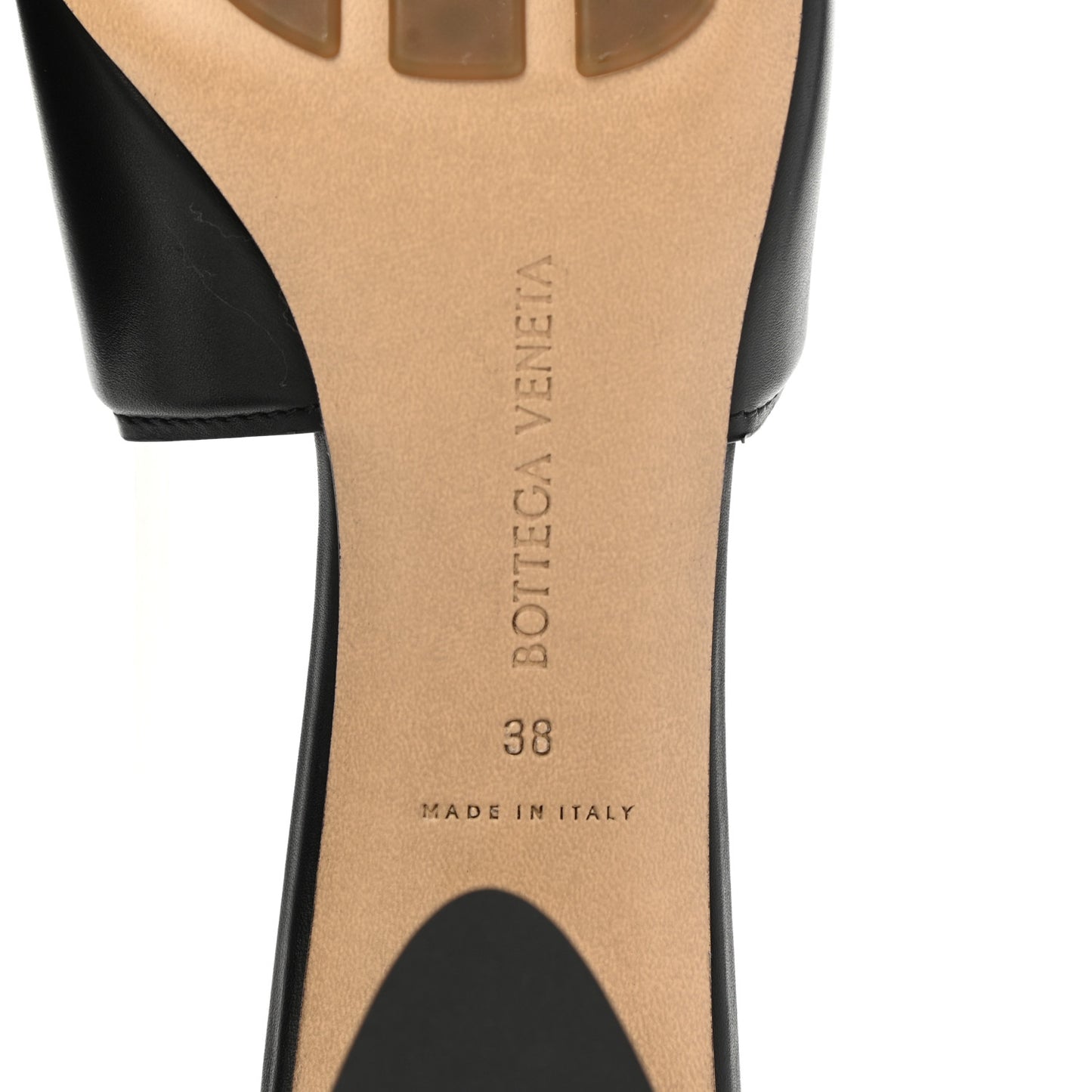 Vienna Calfskin The Band Mule Sandals 38 Black