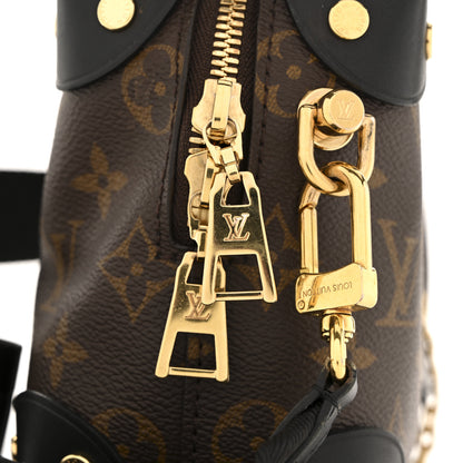 Louis Vuitton Monogram Petite Malle Souple Black 12 of 13