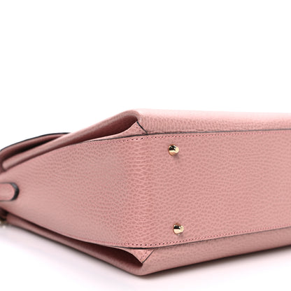 Gucci Dollar Calfskin Medium Interlocking G Top Handle Shoulder Bag Soft Pink 9 of 11