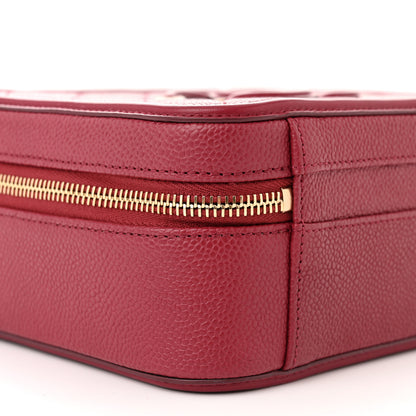 Chanel Caviar Quilted Medium CC Filigree Vanity Case Red 9 of 11