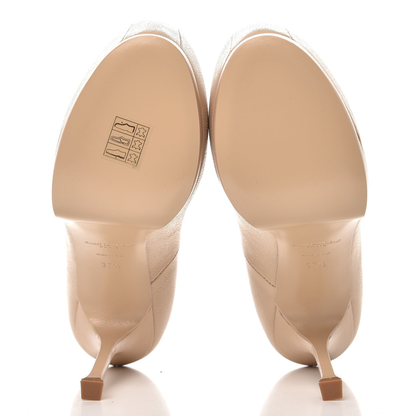 Vernigolf Tribute Two 80 Platform Pumps 37.5 Nude Powder