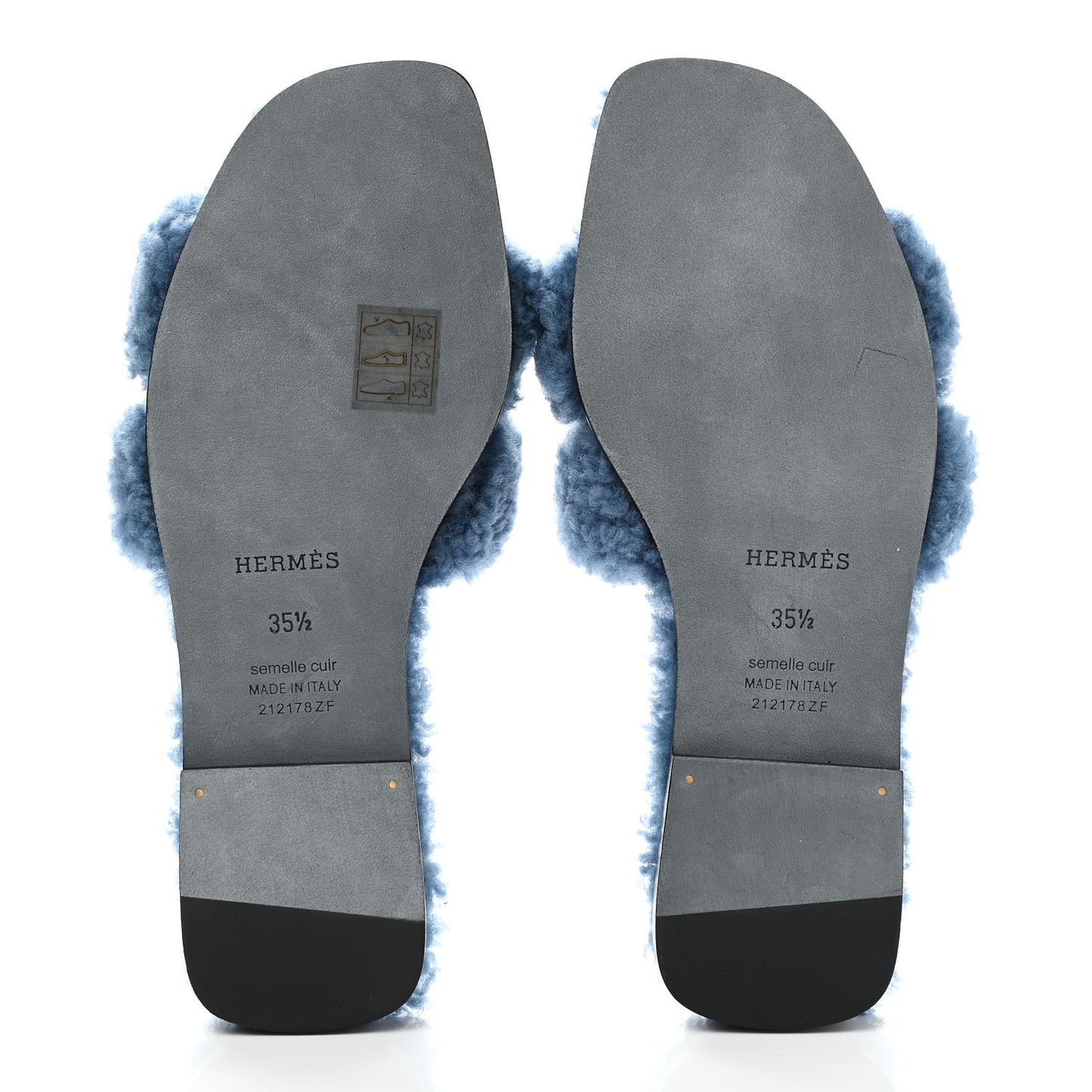 Woolskin Oran Sandals 35.5 Bleu