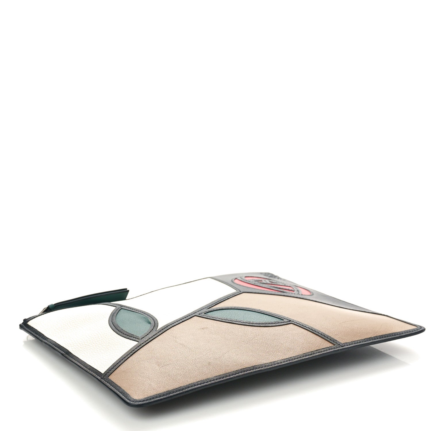 Loewe Calfskin Roses Medium Pouch Multicolor 4 of 7