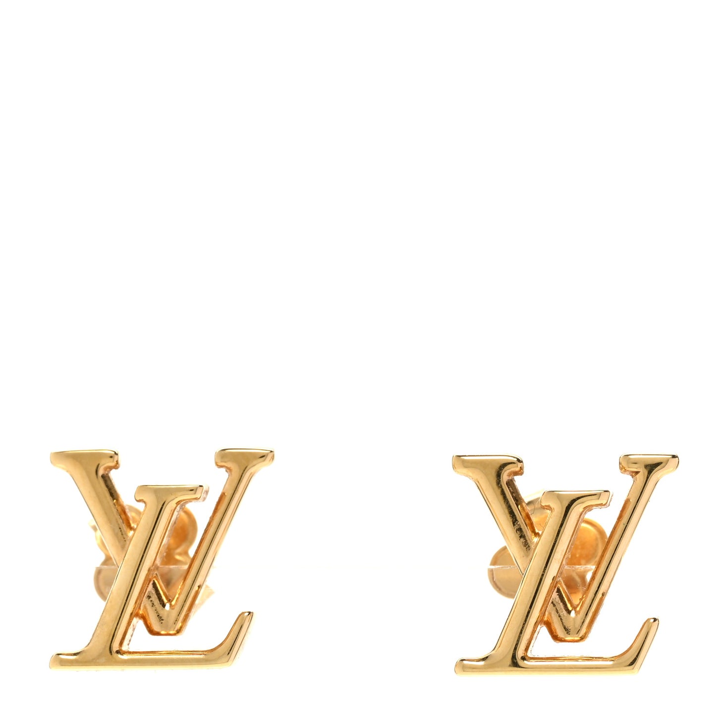 Metal LV Iconic Earrings Gold