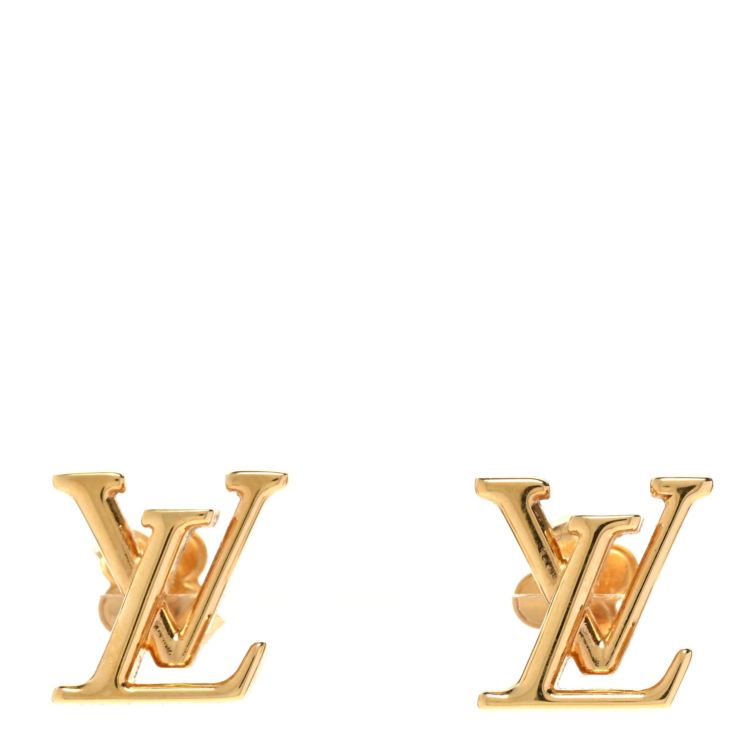 Louis Vuitton Metal LV Iconic Earrings Gold 1 of 4