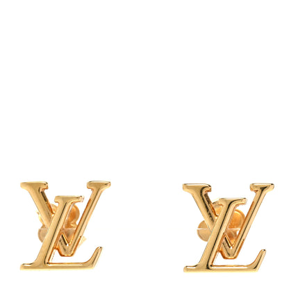 Louis Vuitton Metal LV Iconic Earrings Gold 1 of 4