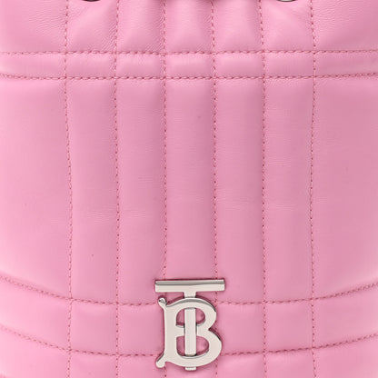 Burberry Lambskin Quilted Mini Lola Backpack Primrose Pink 7 of 9