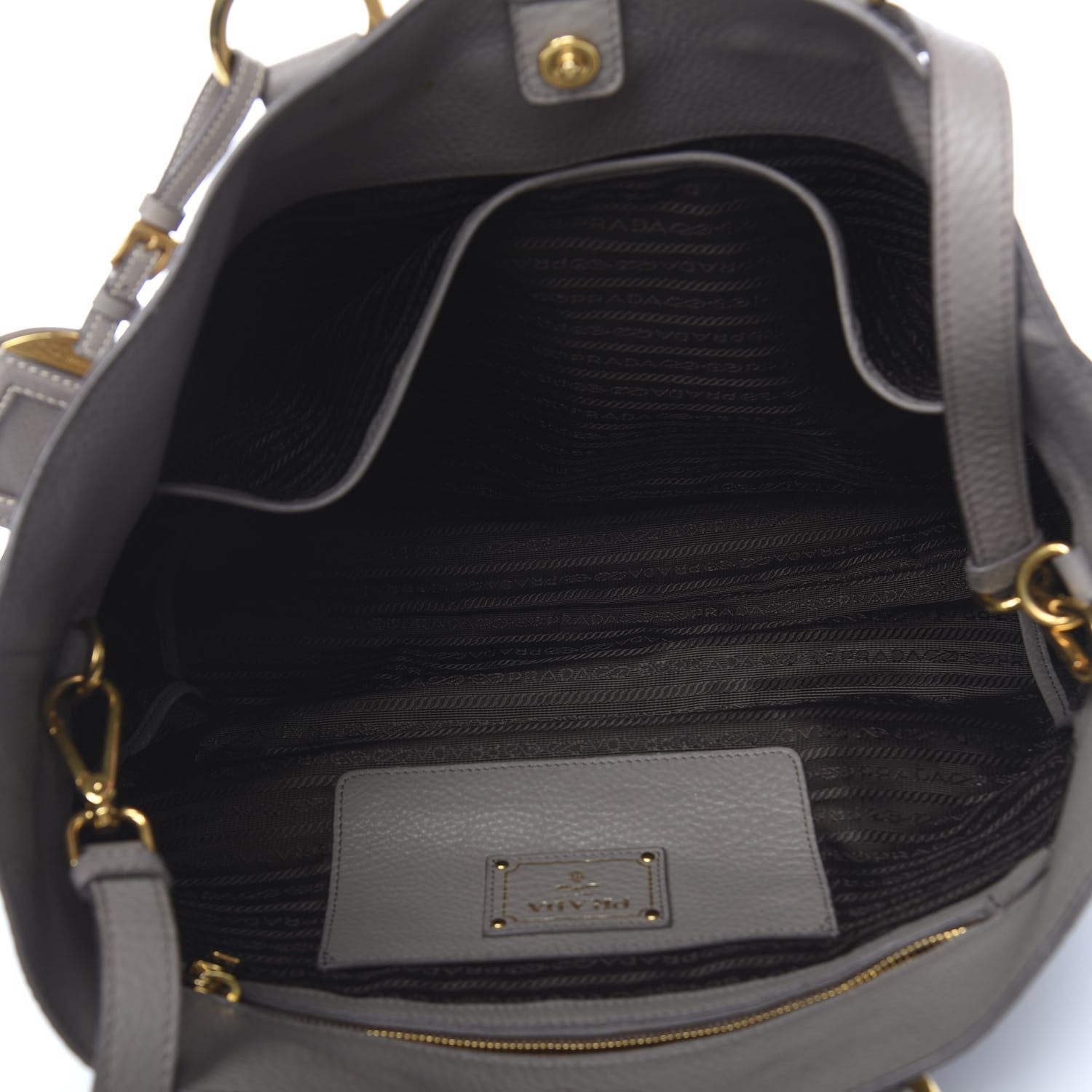 Prada Vitello Daino Tote Argilla 5 of 18