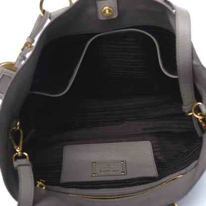 Prada Vitello Daino Tote Argilla 5 of 18