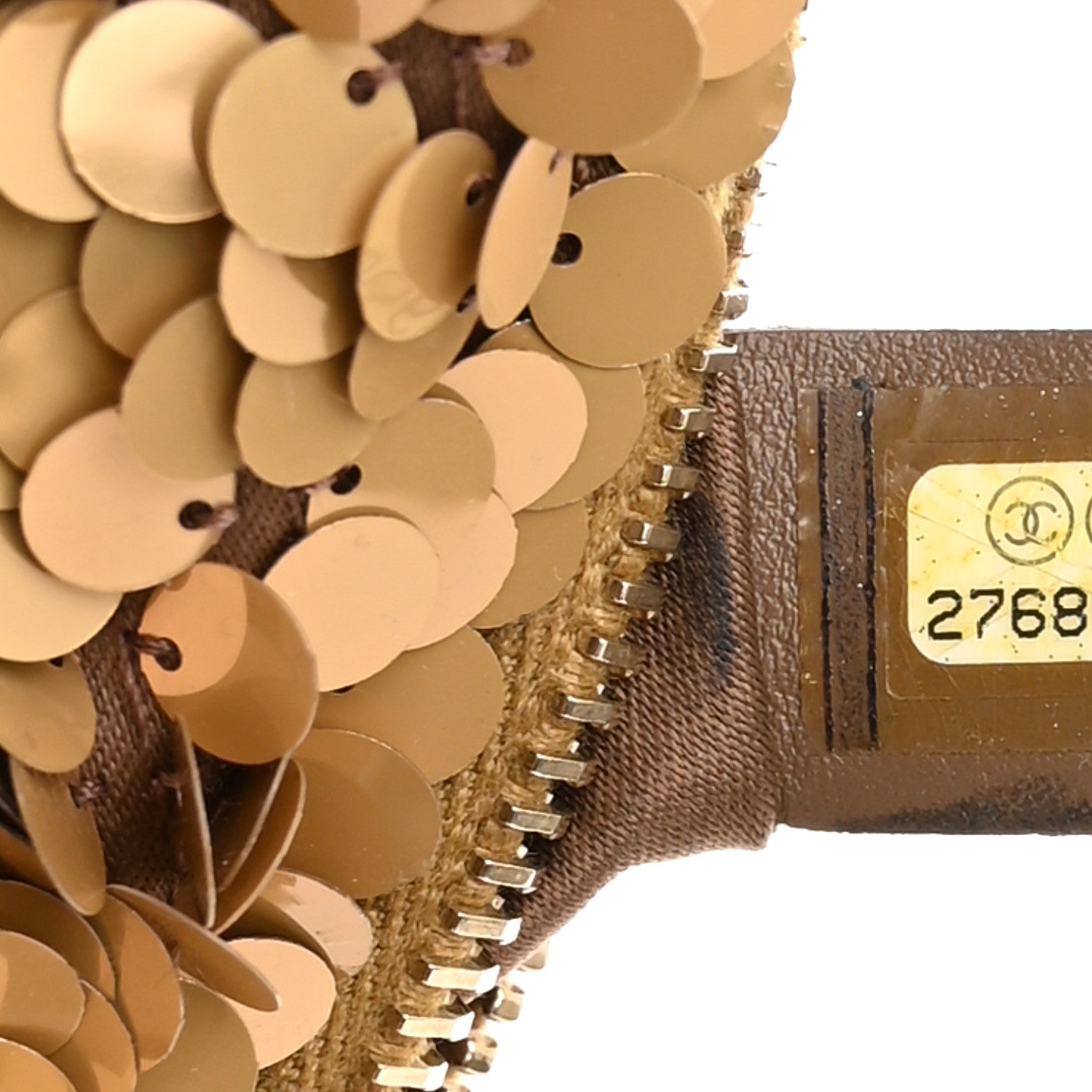 Chanel Sequin Calfskin Sparkling City Waist Bag Fanny Pack Gold 7 of 10
