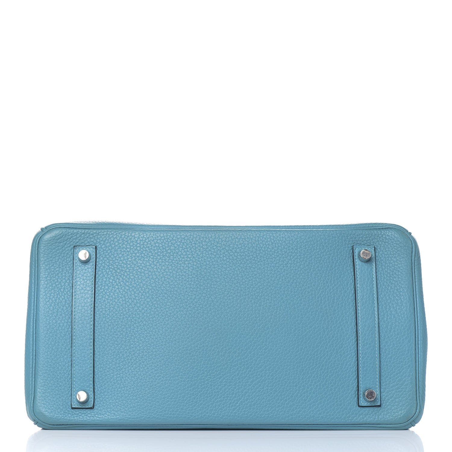 Hermes Taurillon Clemence Birkin 35 Turquoise 28 of 32