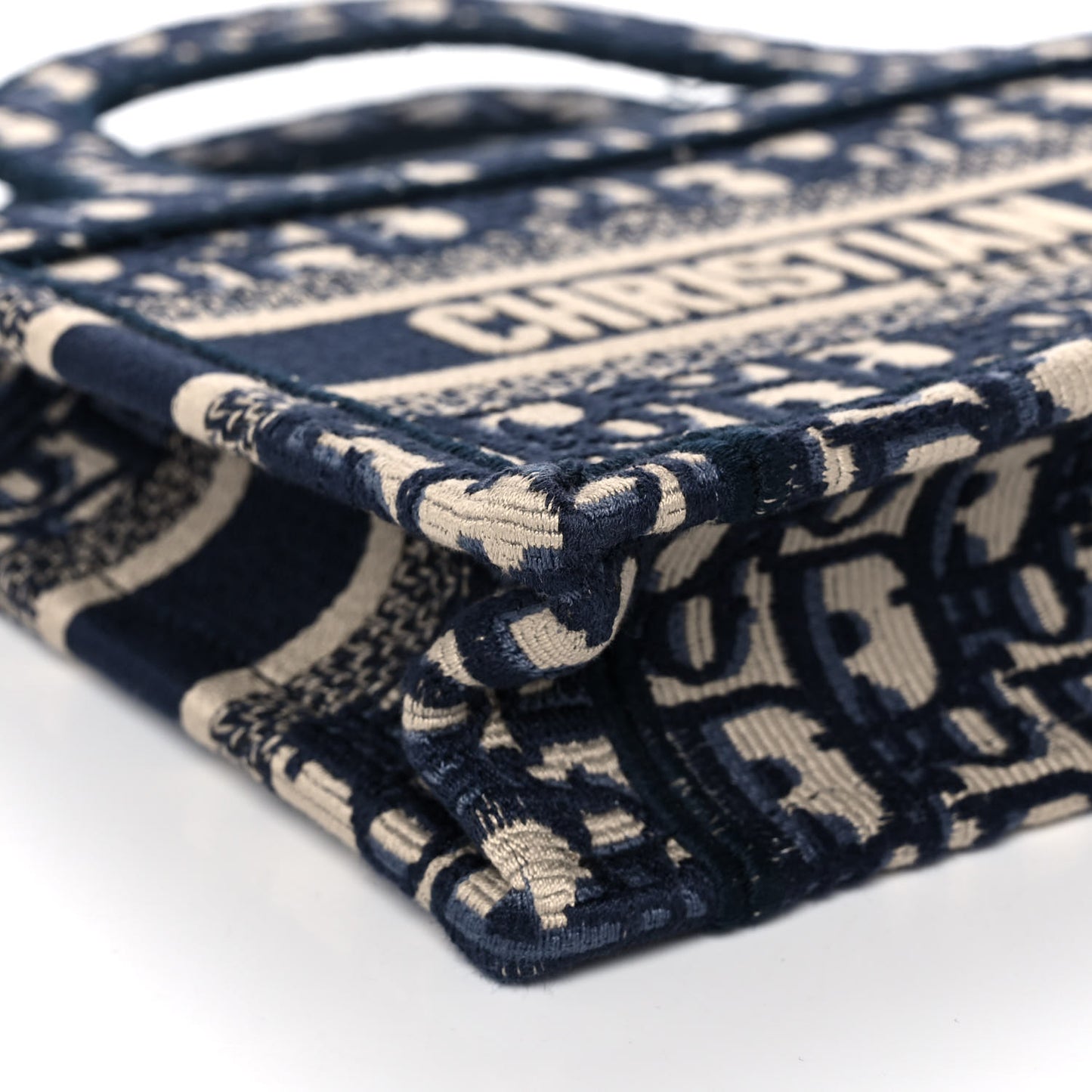Oblique Mini Book Tote Blue Multicolor