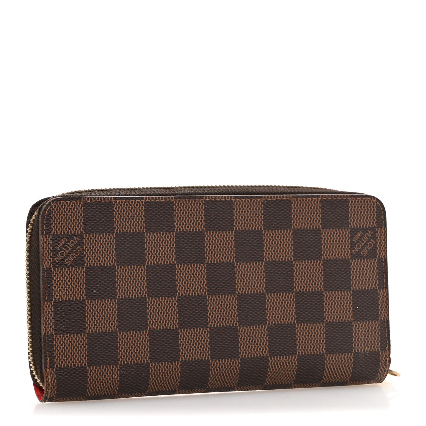 Damier Ebene 2016 Christmas Animation Zippy Wallet Rouge